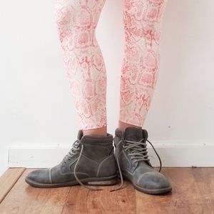 AZAR Grey Lace Up Boots Size 8